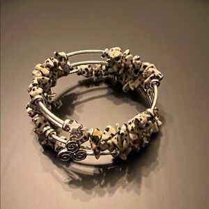Hand Crafted Dalmatian Stone Bracelet